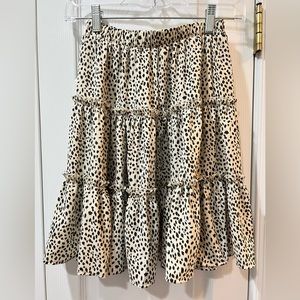 Youth 11/12 Shein Off White and Black Skirt